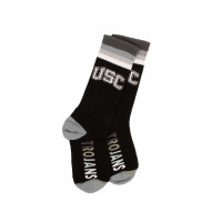USC Trojans Black Platinum Deuce Crew Socks